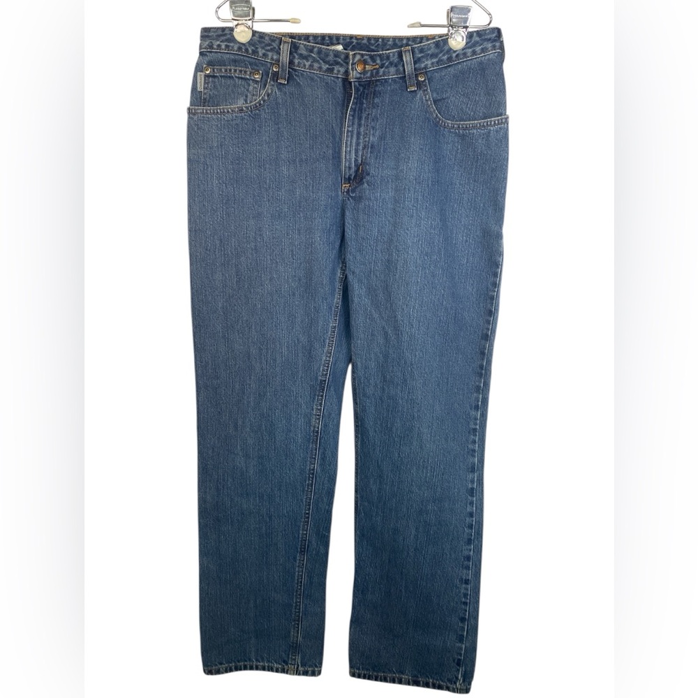 Carhartt Relaxed Fit Blue Denim Jeans Women’s Size 12/32 - Picture 3 of 5